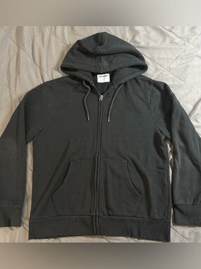 Black Zip-Up Hoodie size large old navy.